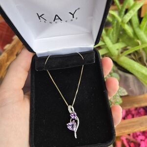 Kay Jewelers Gold and Purple Necklace